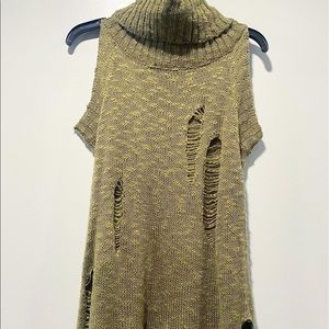 olive green boutique sweater